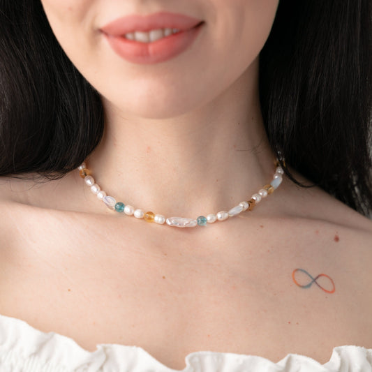 FANTASY Freshwater Pearl Necklace Choker