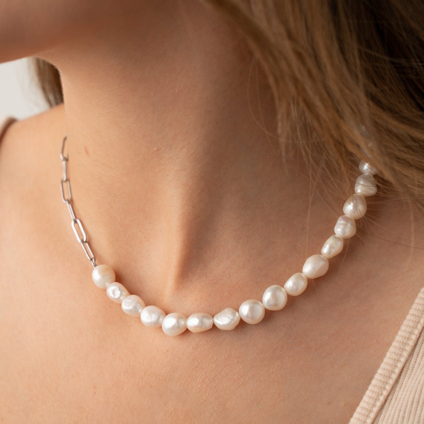 LORI Dual Baroque Pearl Necklace