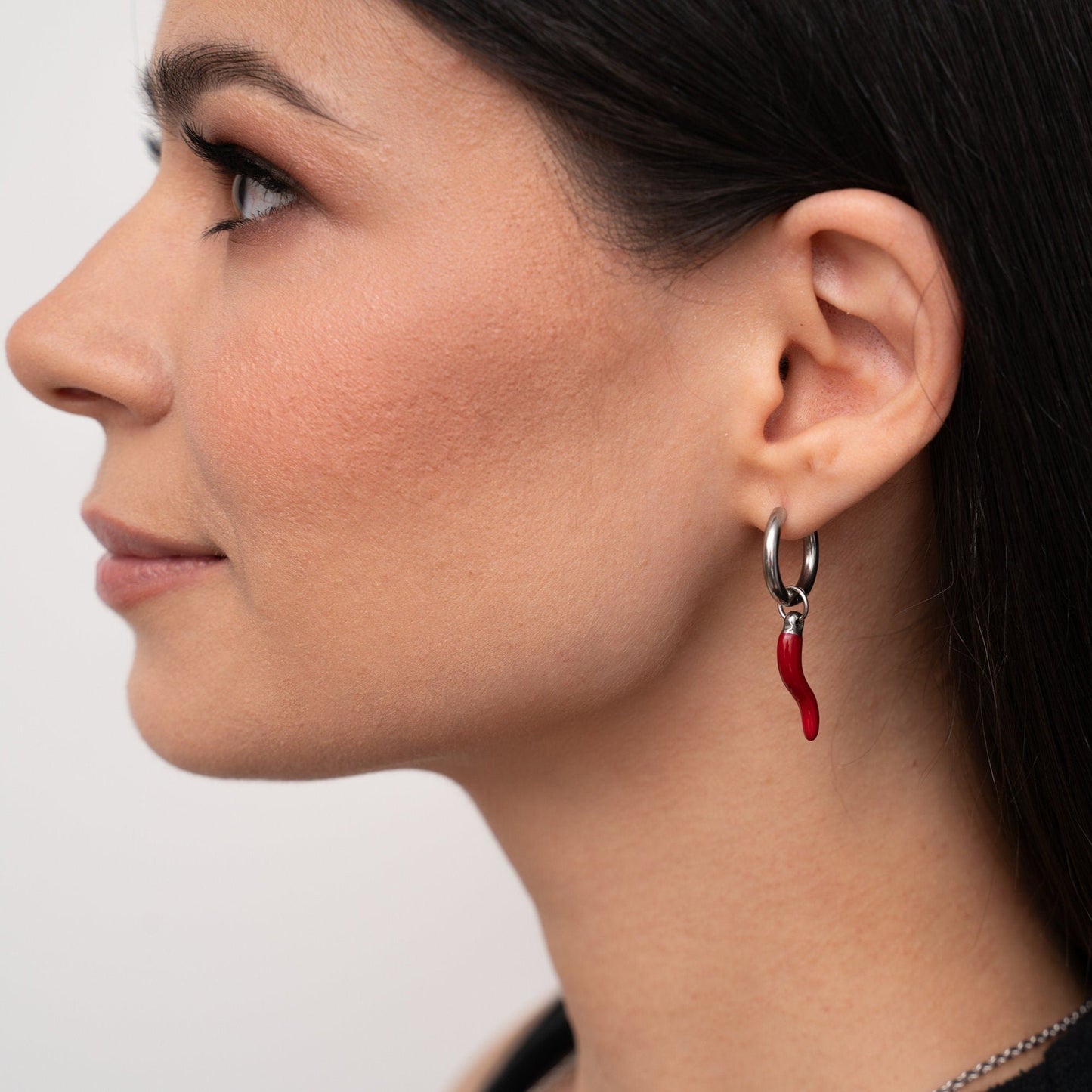 JUNE Gold Pepper Hoop Earrings