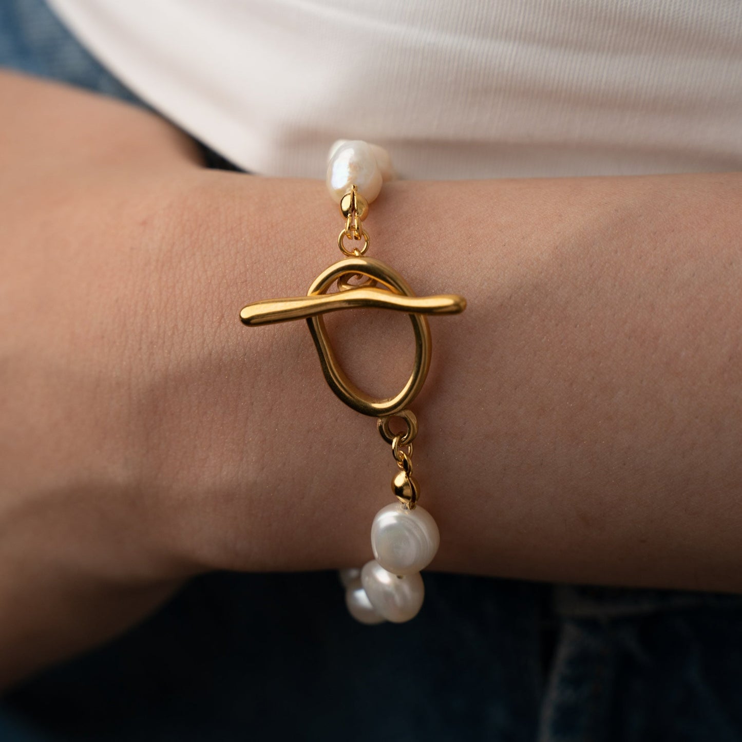 MAYA Irregular Pearl Bracelet
