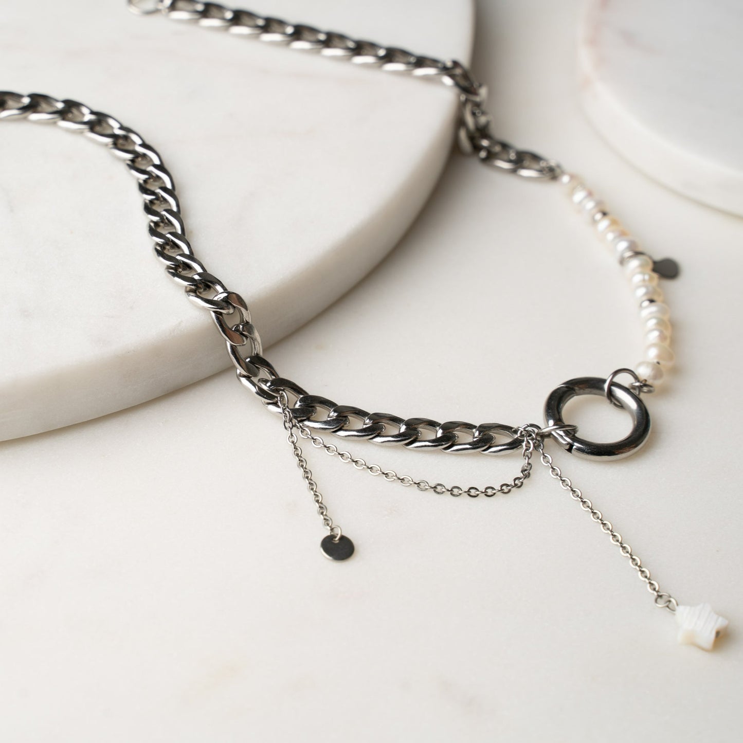 MARGO Pearl Chain Necklace