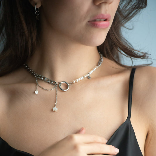 MARGO Pearl Chain Necklace