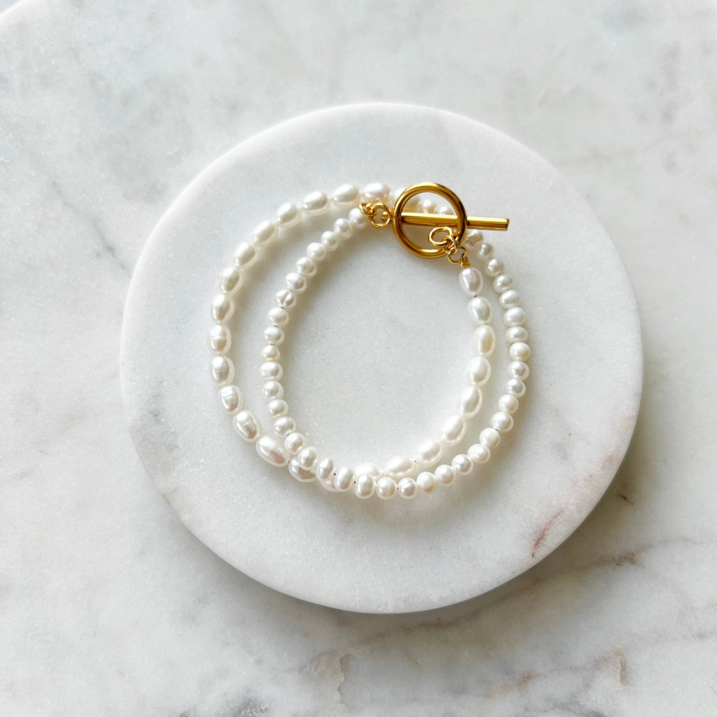 FIONA Double Wrap Pearl Bracelet