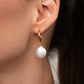 BORA Coin Pearl Hoop Earrings