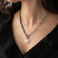 HARMONY Half Pearl Half Chain Necklace