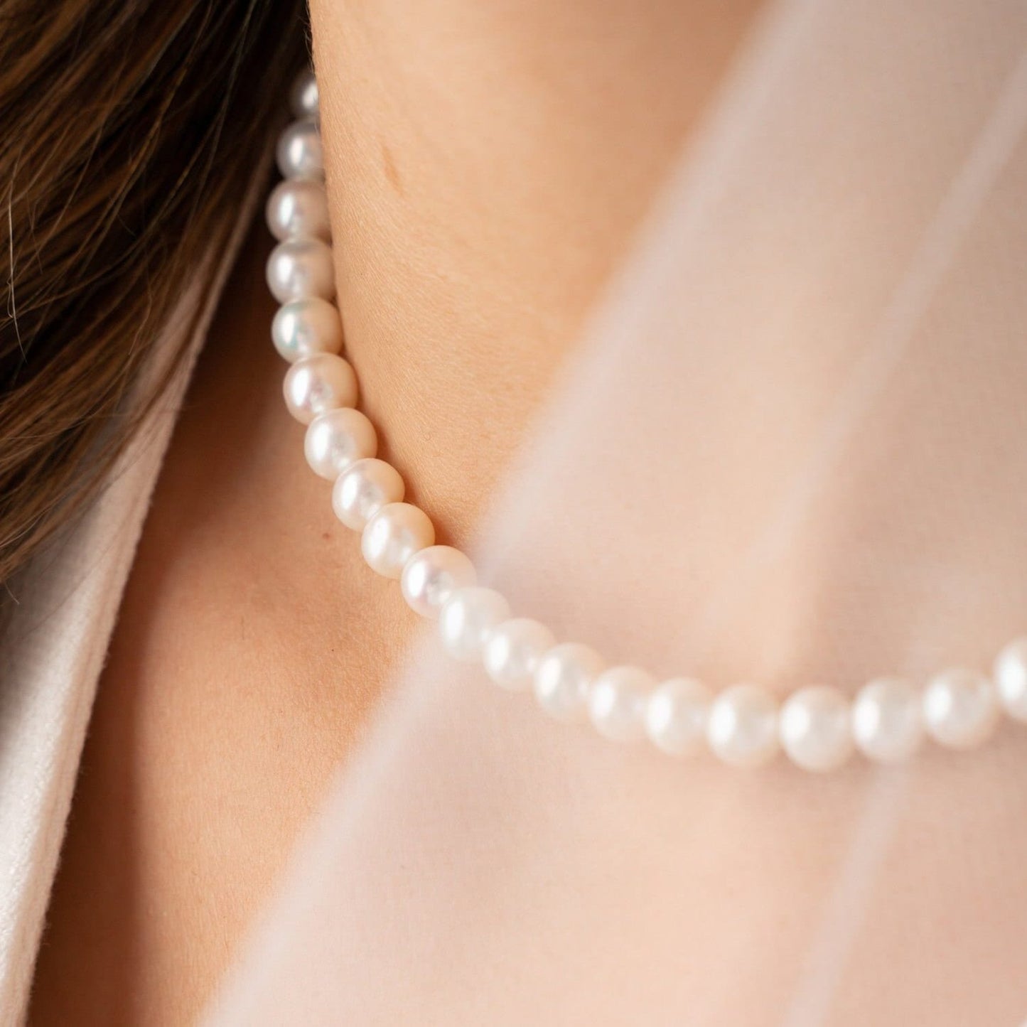 CAMILLE 6mm Real Freshwater Pearl Necklace