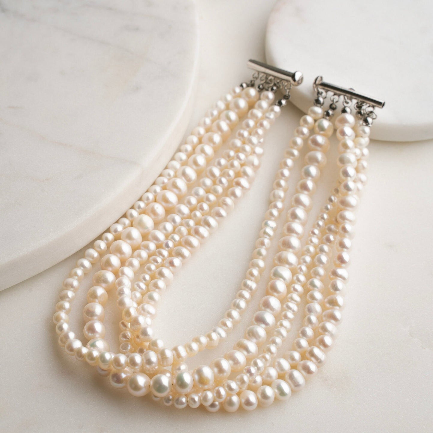 DIANA Multi Layered Pearl Choker