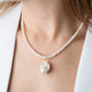 DIVINE Pearl Necklace with Big Baroque Pendant