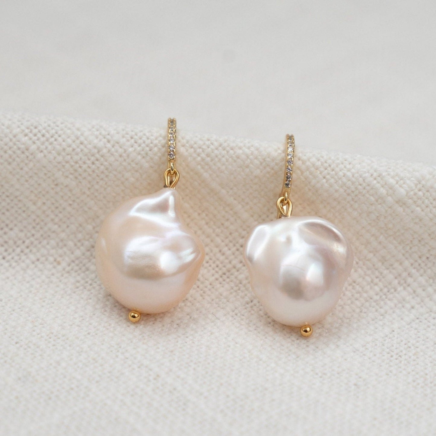 KYOTO Large Baroque Pearl Earrings