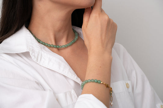 CAPRI Emerald Green Aventurine Necklace