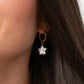 PIA Pearl Star Hoop Earrings