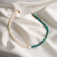 SKY Natural Turquoise and Pearl Necklace