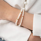 ANI Double White Freshwater Pearl Bracelet