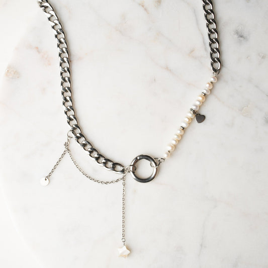 MARGO Pearl Chain Necklace