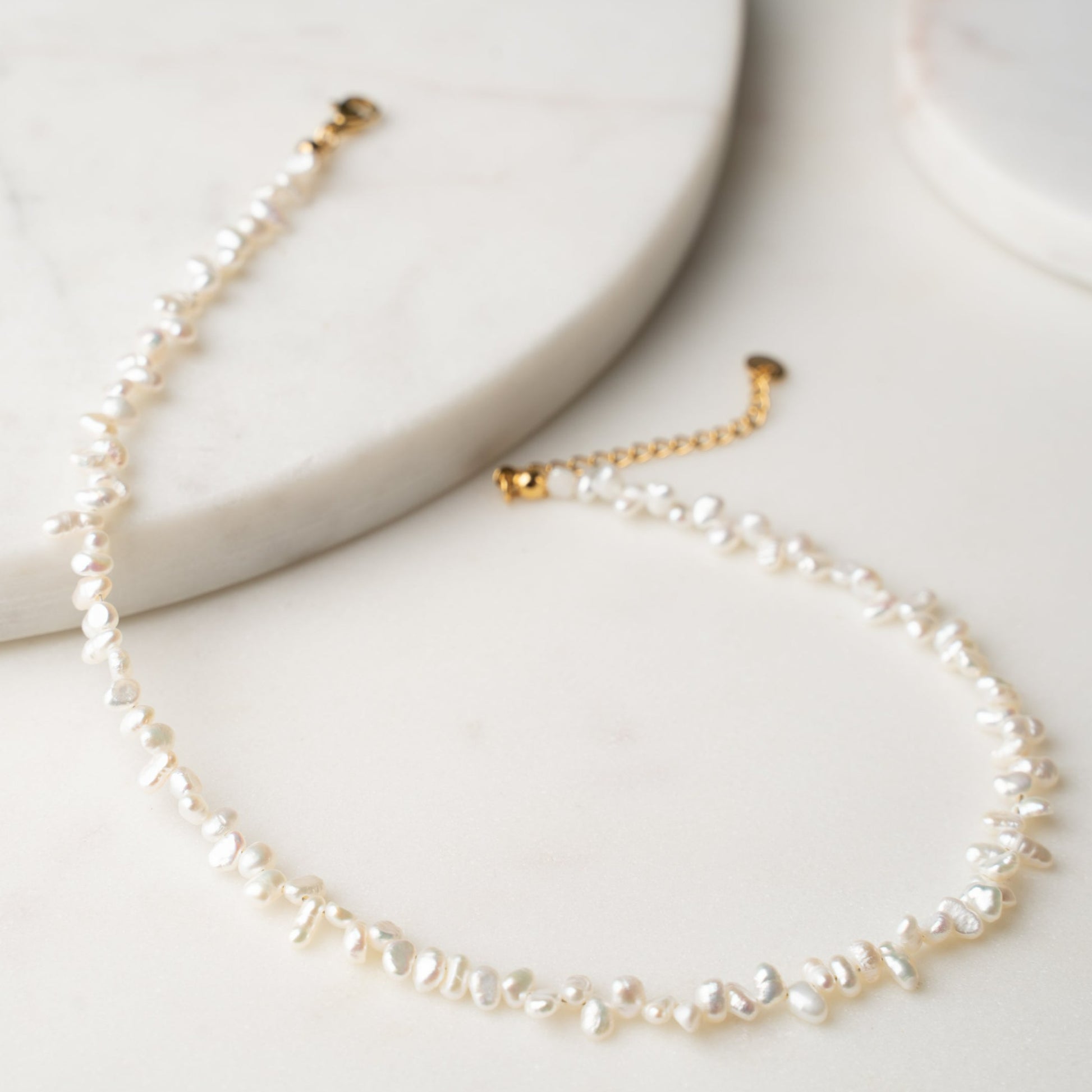 IVORY Keshi Pearl Necklace Choker – bebrace