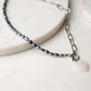 HARMONY Half Pearl Half Chain Necklace