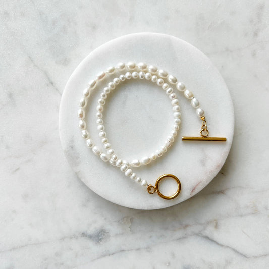 FIONA Double Wrap Pearl Bracelet