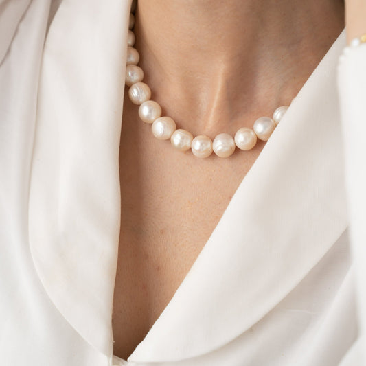 DOLORES 12mm Pearl Necklace